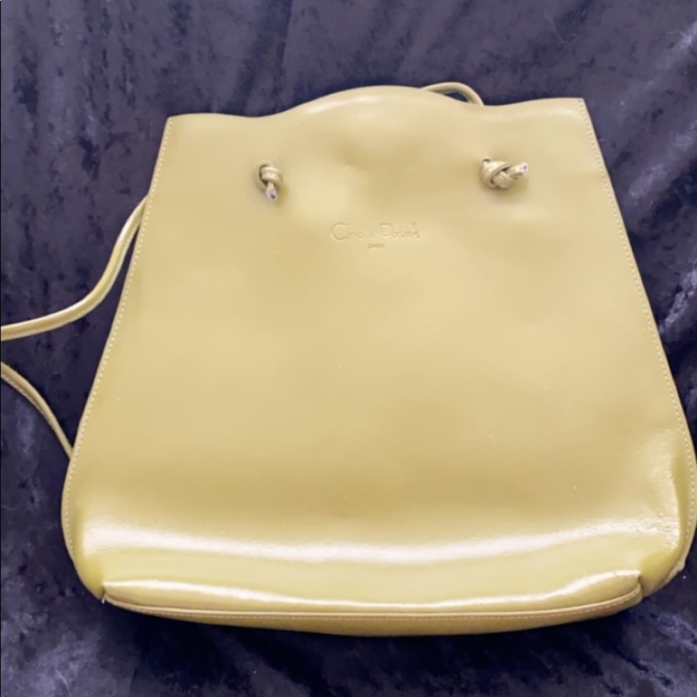 Cleo & Patek green backpack purse